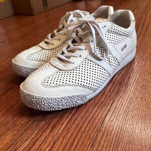 Gola Harrier Perforated Leather Women's Sneakers | Size 10